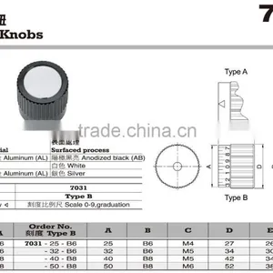 For Labeling Machines and Machinery Aluminum Potentiometer Control Knob thumbnail-2