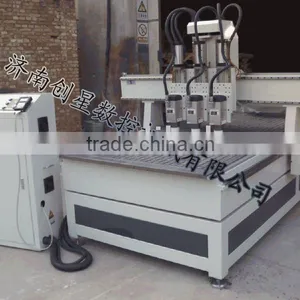 Chuangxing 3 Spindle Heads CNC Router Machine thumbnail-1