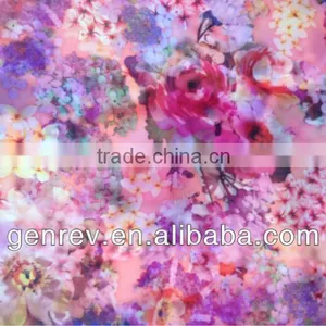 100% Polyester Digital Print Peach Fabric thumbnail-1