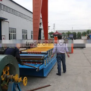 Corrugated Sheet Metal Roof Making Machine, Double Layer for Corrugated and Trapezoidal Roof Tile Machine Most Popular thumbnail-6