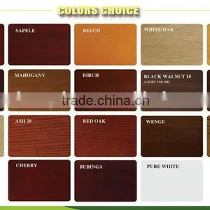 Interior Glass Double Swing Entry Door Design With Cherry Solid Wood thumbnail-6