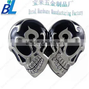 Excellent Soft Enameled Metal Skull Head Halloween Belt Buckle Gifts thumbnail-1