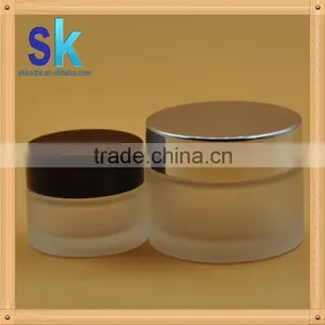 Stock Matte Clear Glass Jar of Cream With Lid Cosmetic Glass Bottle thumbnail-1