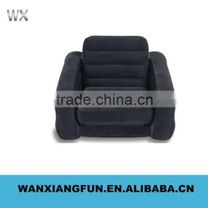Blue Flocked Inflatable Sofa, Inflatable Chair, Inflatable Air Sofa thumbnail-6