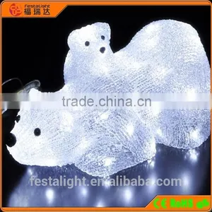 Acrylic Led 3d Motif Animal/mother Baby Polar Bear Christmas Light thumbnail-1