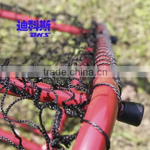 Two Backparts Going From Top to Bottm Steel Tube Hockey Goal,red Powder Coated thumbnail-5