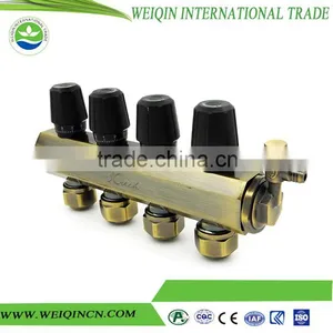 Brass Heating Manifold Actuator Digital Manifold Gauge With 2 to 12 Ways With Frame thumbnail-3