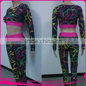 Floral Top and Pant Set Sexy Womans Jumpsuit Bodycon For Party thumbnail-1
