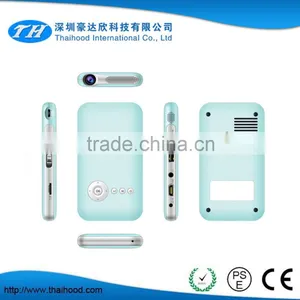 Professional Mini Smart Phone DLP Projector Built in 5000mAh Li-ion Battery Can be Use as Power Bank for IPhone6 Mini Projector thumbnail-4