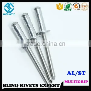 HIGH QUALITY FACTORY DOME HEAD A/S MULTI GRIP POP RIVETS thumbnail-6