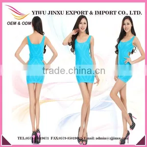 2015 New Designed Wholesale Single Casual Dress Sexy Girl Evening Long Dress thumbnail-1