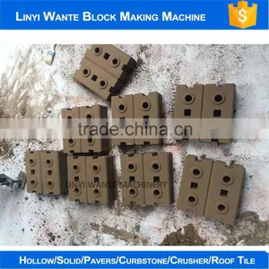 2016 WANTE BRAND WT1-25 ECO BRAVA INTERLOCK BRICK MACHINE LINE FOR ALGERIA thumbnail-3