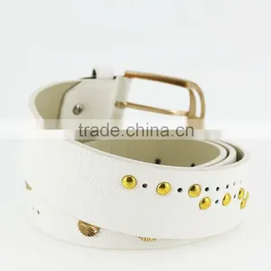 2015 Women's Fashion Studded Beads Belt With Shiny Gold Beads in Yiwu thumbnail-4