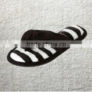 Preimum Quality Woman's New Terry Spa Thong Flipflop Slippers in Fun Chic Striped Colors Quality Choice thumbnail-1