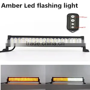 Amber Led Flashing Light, Led Light Bar 12v, 20 Inch Dual Color Light Bar thumbnail-1