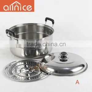 American-style High Pot With Steel Cover One Layer Steamer With Free Steamer Rack thumbnail-5