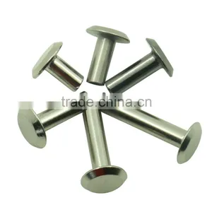 Wholesale Nickel Free Flat Head Metal Semi Tubular Rivet Quality Choice thumbnail-1