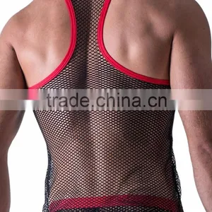 Gym Tank Tops - Mesh Singlets / Mesh Gym Shorts / Mesh Gym Singlets thumbnail-2