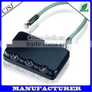 Retractable Steel 3 Digital Password Cable Lock thumbnail-1