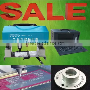 2014 China New Machinery Low Price Cnc Dot Pin Flange Nameplate Pneumatic Handheld Marking Machine thumbnail-1
