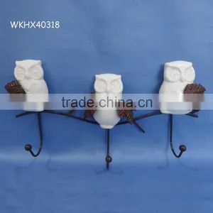 Owl Shape Ceramic Wall Mount Clothes Hanger Quality Choice thumbnail-1