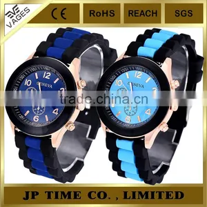 Colorful Unisex Geneva Silicone Jelly Gel Quartz Analog Genava Sport Watch thumbnail-1