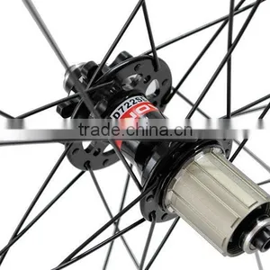 700C Aero 50mm 25mm Carbon Disc Clincher Wheelset Tubeless Compatible, Cyclo Cross Carbon Disc Clincher Wheelset thumbnail-3