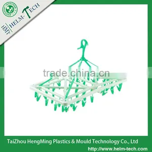Folding Plastic Clothes Hanger With 58pcs Pegs--Z3096 thumbnail-1