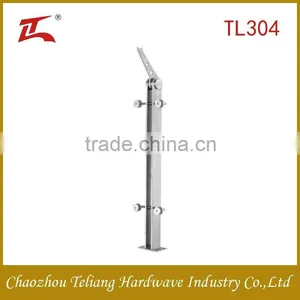 Factory Supply Indoor and Outdoor Staircase Stainless Steel Glass Railing thumbnail-1