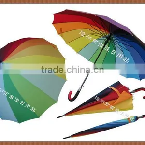RU70-16K Promotional Gift Rainbow Color Umbrella thumbnail-1