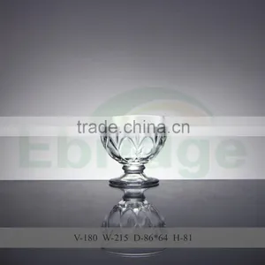 Diamond Embossment Glass Ice Cream Cups thumbnail-3