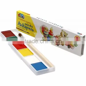 Watercolor, Watercolour, Water Color, 6 Colors With/without Brush thumbnail-1