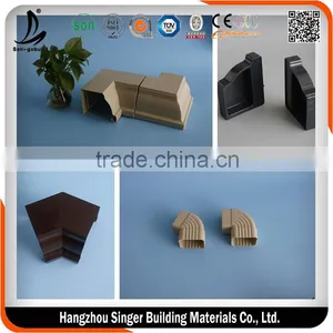 White Plastic Building Material Manufacture PVC Rain Gutter For Sale thumbnail-5