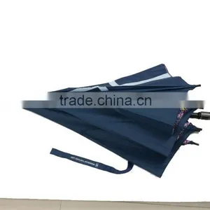 Factory Wholesale Double Layer Inside Full Printed Straight Umbrella thumbnail-4