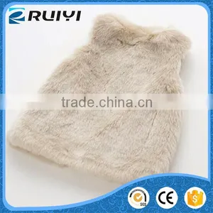 Kids Clothes, Light Pink Fur Vest Sale, Factory Rabbit Fur Vest thumbnail-3