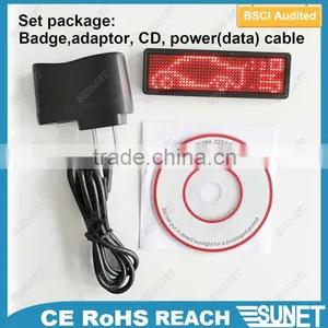 2016 Multi-language LED Name Badge Hot Photo Fullcolor Led Display Screen thumbnail-6