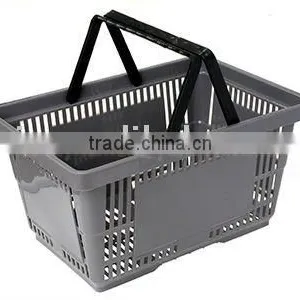 Plastic Supermarket Shopping Basket /Shopping Cart /Plastic Storage Basket/handle Basket/ thumbnail-1