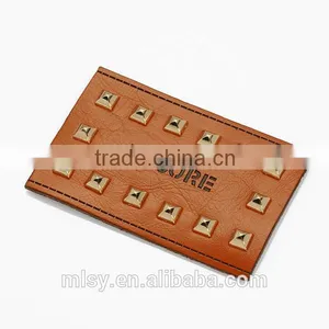 New Arrival Fashion Custom Embossed Leather Patch thumbnail-3
