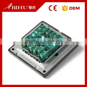 Color Brilliant BIHU Brown or Silver Home Light Use 4 Gang 2 Way Wall Touch Switch thumbnail-6