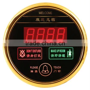 Touch Type Hotel Door Sign With Room No., Do Not Disturb, Clean and Bell Switch thumbnail-1