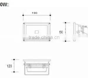 Factory Price Shenzhen 20w Led Flood Light Ip65Floodlight Aluminum Alloy thumbnail-2