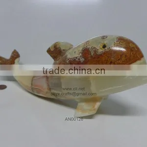 Onyx Whale Fish Figurines in Cheap Rice thumbnail-1
