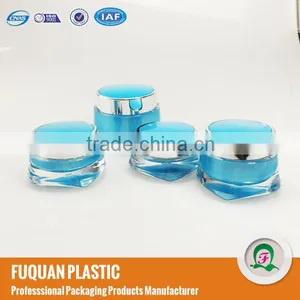 Hot Skin Care Luxury Empty Acrylic Cosmetic Container With Colorful Cap thumbnail-1