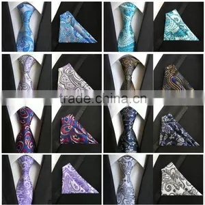 Stylish Polyester Silk Necktie Mens Tie Set With Hanky For Gift Quality Choice thumbnail-6