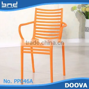 Plastic Armchair Outdoor Garden Chair Plastic Stackable Chair thumbnail-5