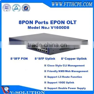 8PON EPON OLT Optical Line Terminal With Friendly NMS/Web Management and Cisco Style CLI Interface Support L3 Route Function thumbnail-2