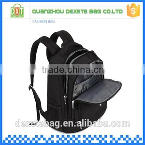 Best Fashion Cheap Good Quality Polyester Black Men Waterproof Backpack Bag thumbnail-2