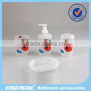 7PC Houseware Plastic Bathroom Accessories Set thumbnail-2