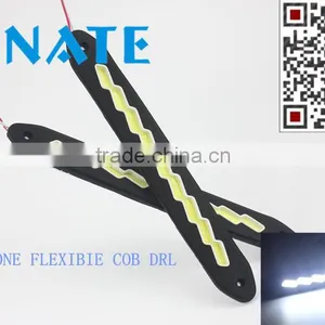 Newest Car Flexible Led Drl/ Auto Led Daytime Running Light COB Led Drl 12V thumbnail-5