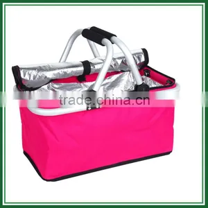 Polyester Fabric Picnic Basket, Cheap Picnic Basket Set thumbnail-1